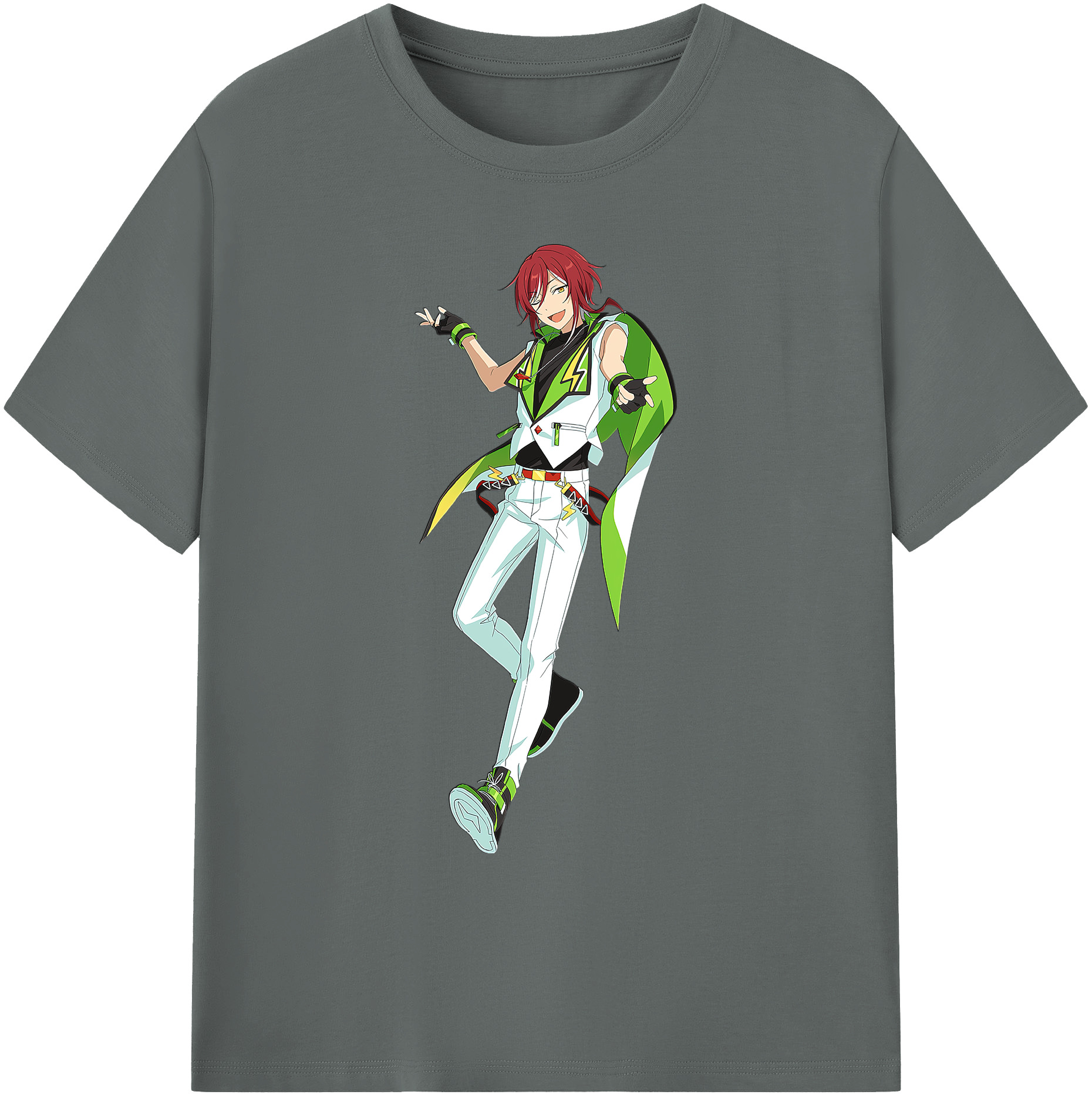 （画像用） あんさんぶるスターズ! Ensemble Stars 綿100％ メンズ半袖Tシャツ｜肌触りやわらか＆通気性